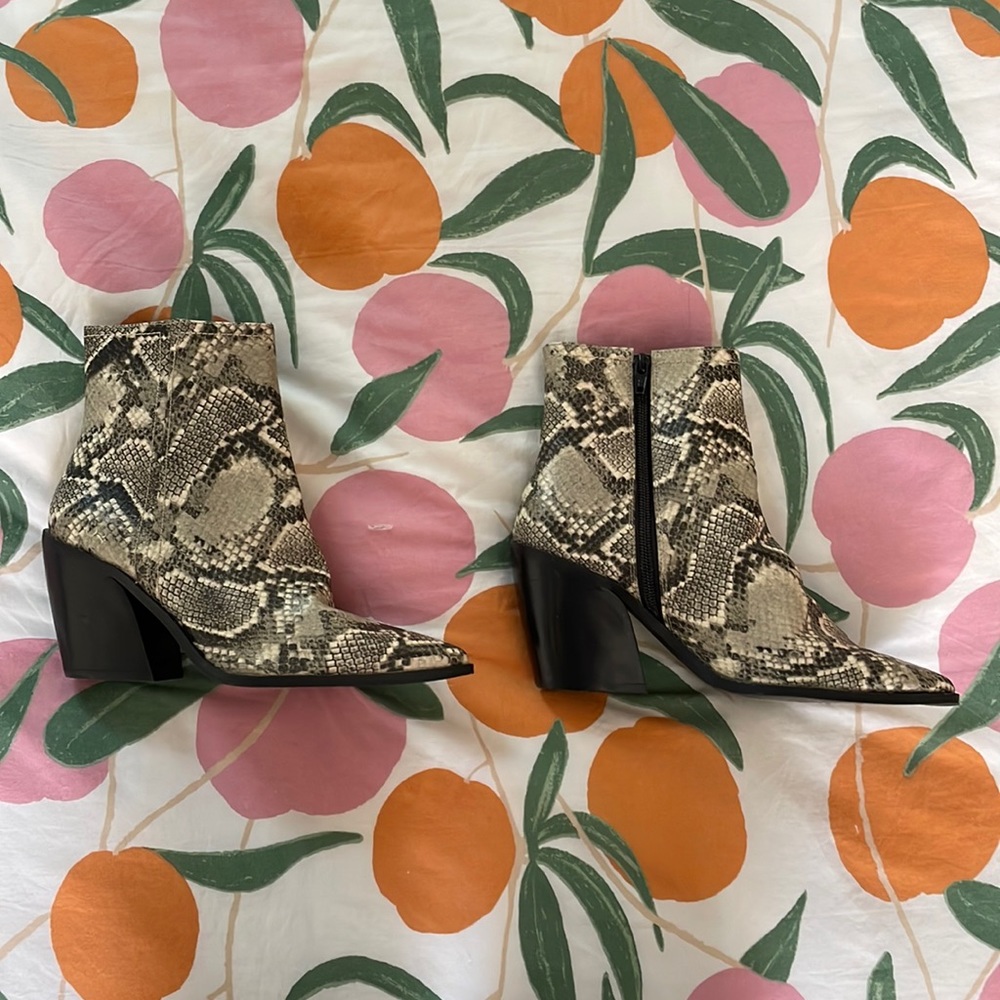 Steve Madden Faux Snake Skin Boots